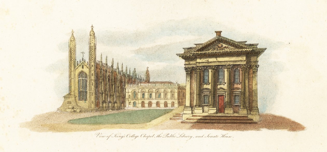 Kilátás a Cambridge-i Egyetemre alkotó: Giovanni Vendramini