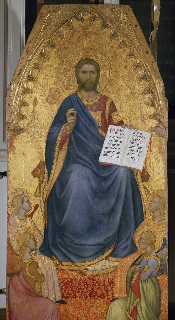 Christ Judge - olaj, fa alkotó: Giovanni da Milano