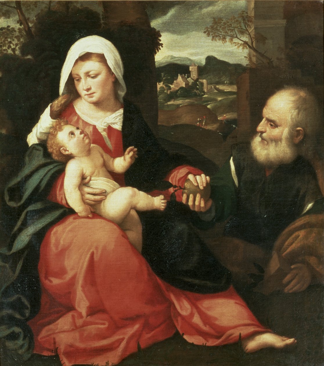 A Szent Család alkotó: Giovanni de Busi Cariani