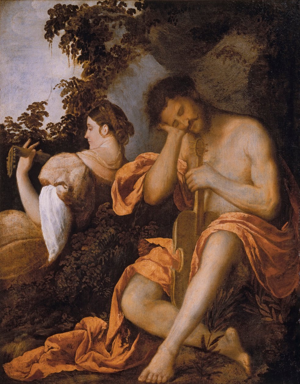 A zenészek c. 1520. alkotó: Giovanni de Busi Cariani