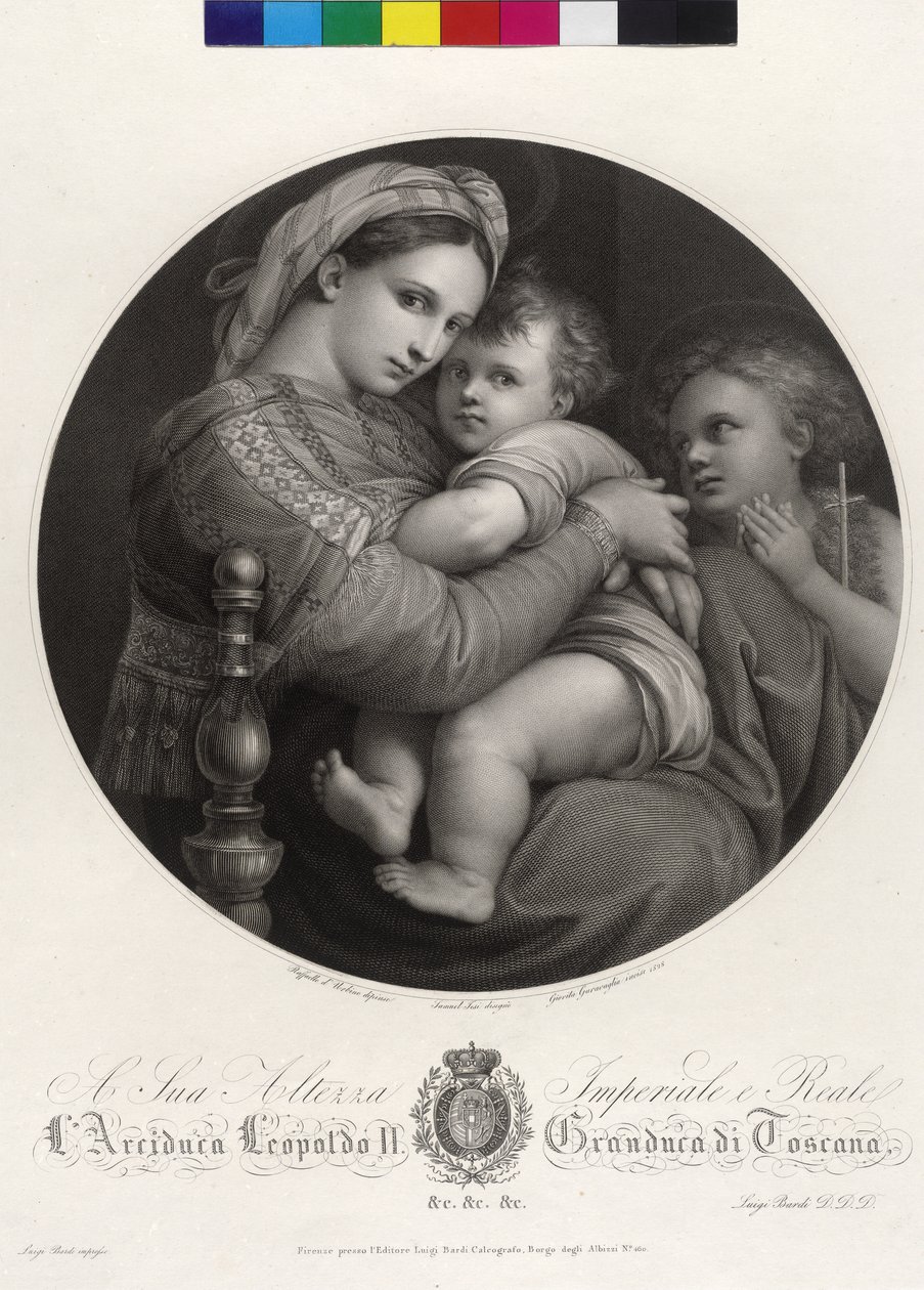 Mária a gyermekkel - Madonna della Sedia alkotó: Giovita Garavaglia