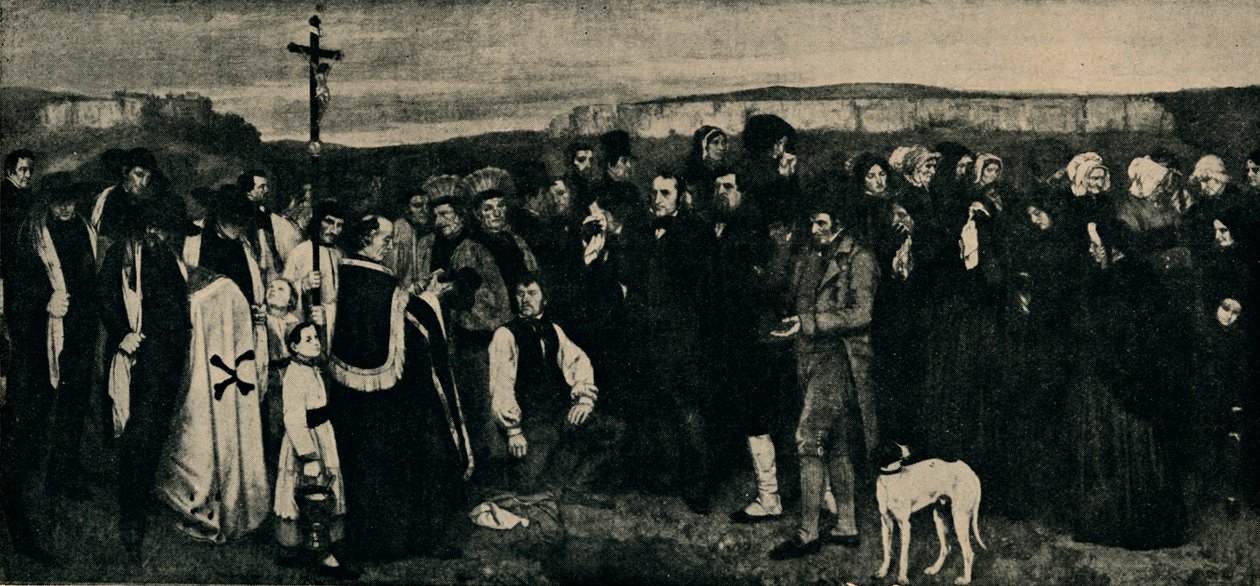 Temetés Ornansban, 1850, 1935. alkotó: Giraudon