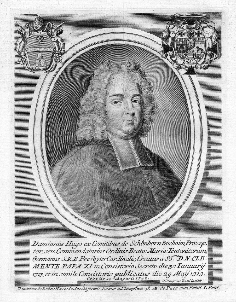 vésett portré alkotó: Girolamo Rossi