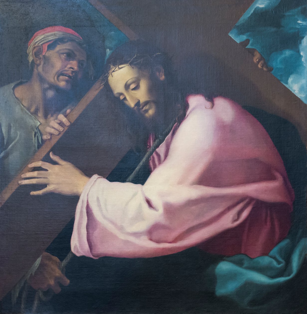 A keresztet hordozó Krisztus alkotó: Girolamo Muziano