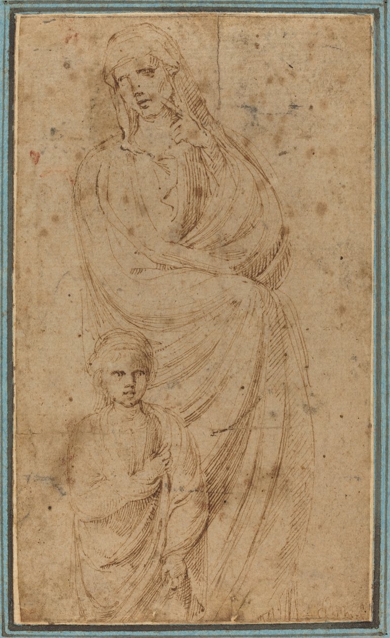 Két figura alkotó: Girolamo da Carpi