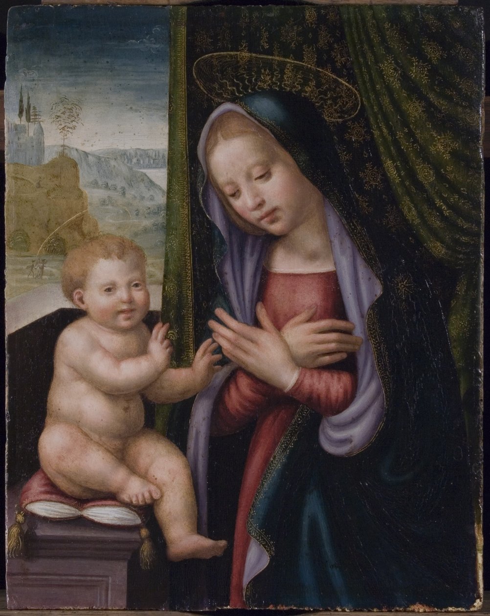 Madonna és gyermeke alkotó: Giuliano Bugiardini