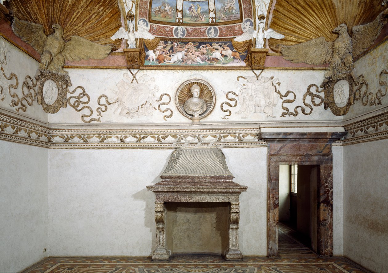 A Camera delle Aquile képe, 1528 alkotó: Giulio Romano