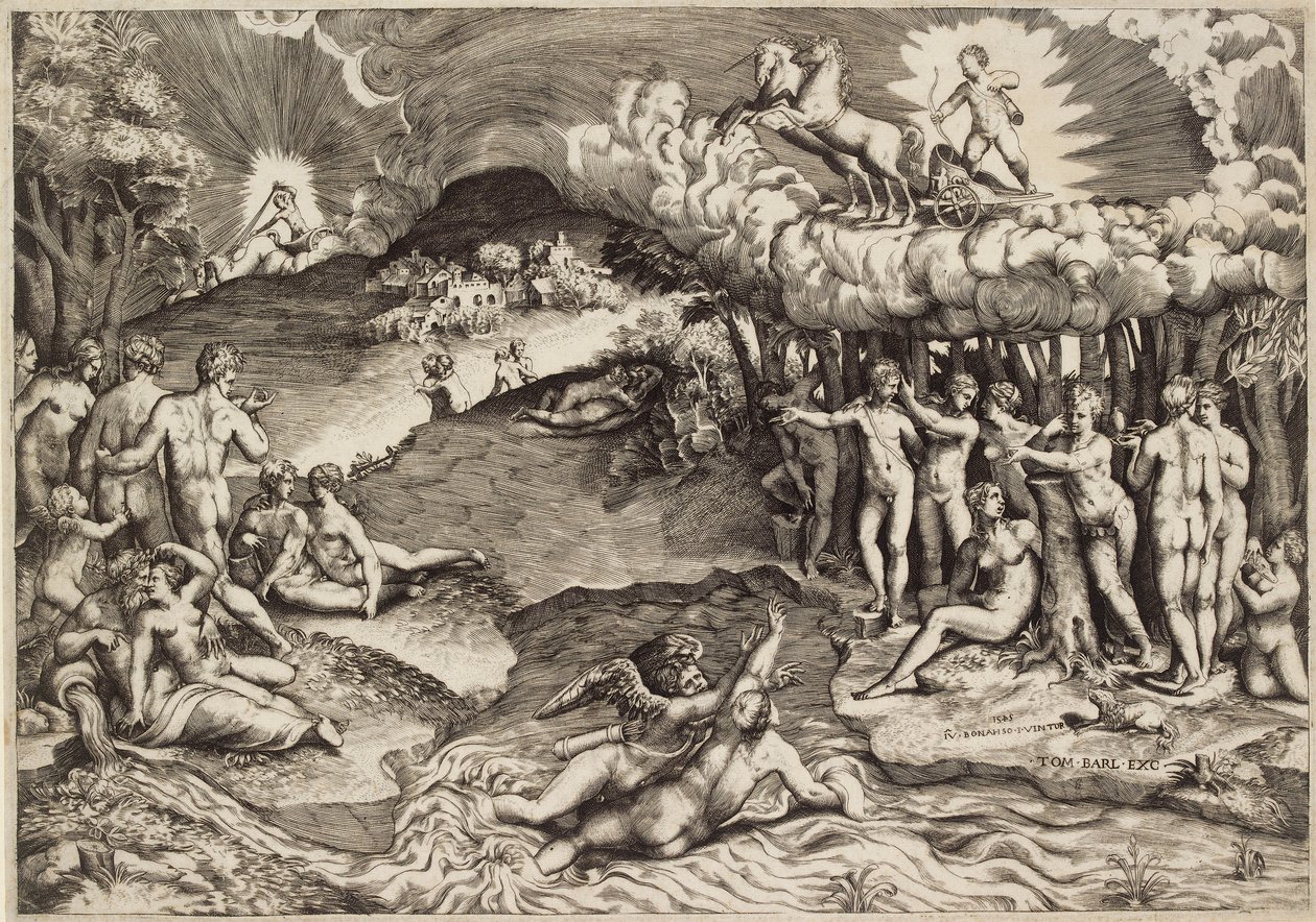 A szerelem diadala, 1545 alkotó: Giulio Bonasone