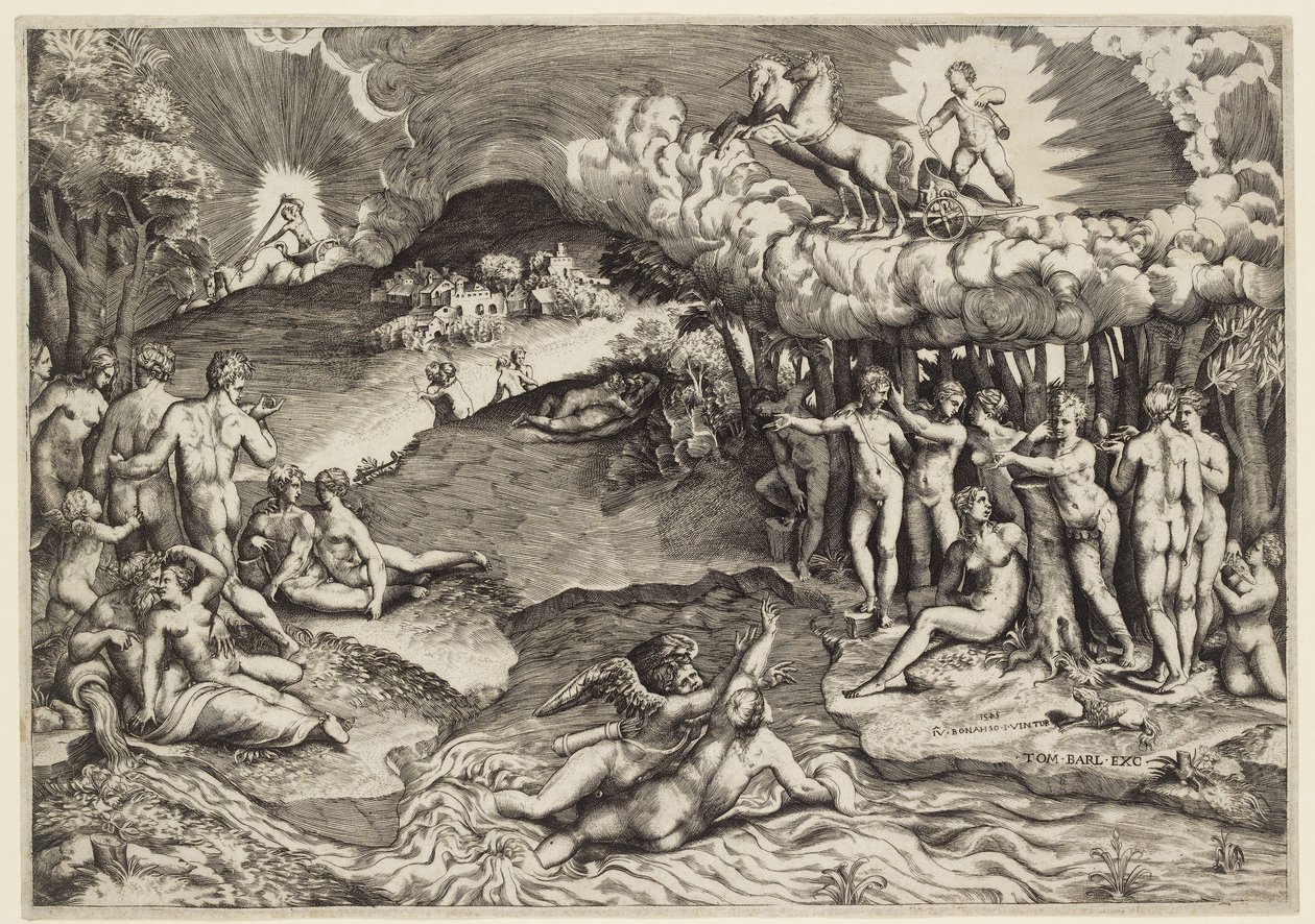 A szerelem diadala, 1545 alkotó: Giulio Bonasone