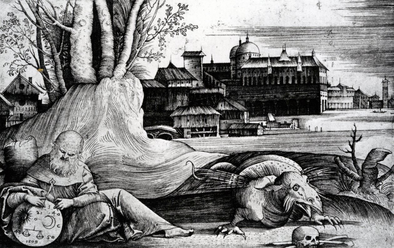Az asztrológus, 1509 alkotó: Giulio Campagnola