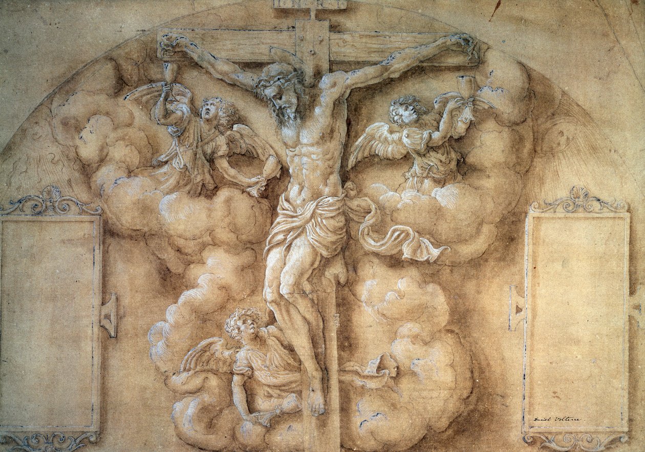 A keresztre feszítés, 1547. alkotó: Giulio Campi