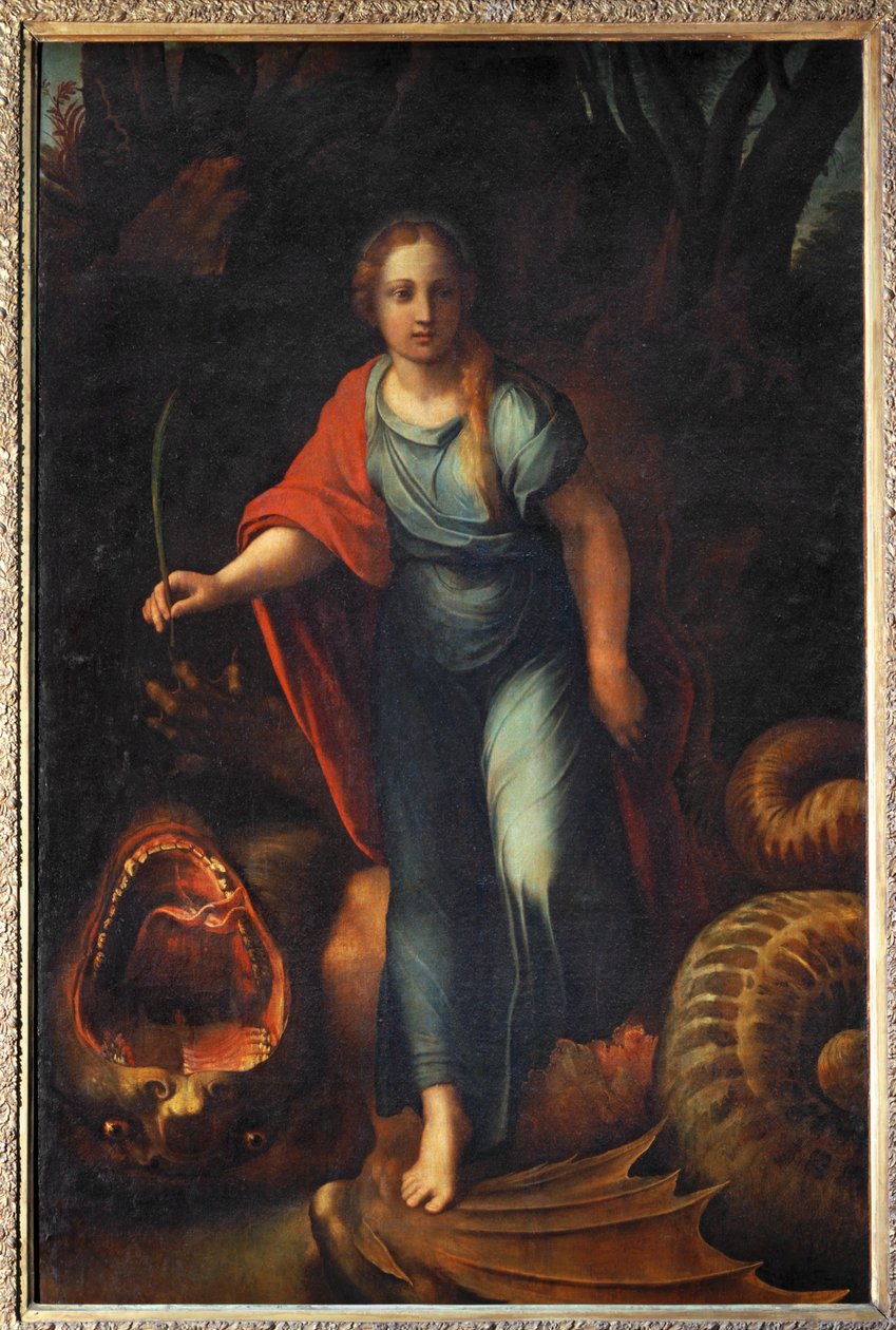 Szent Margit - Szent Margit ... alkotó: Giulio Romano