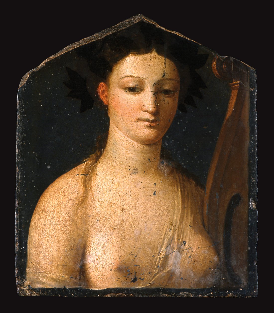 A Múzsa Polyhymnia. alkotó: Giulio, Romano