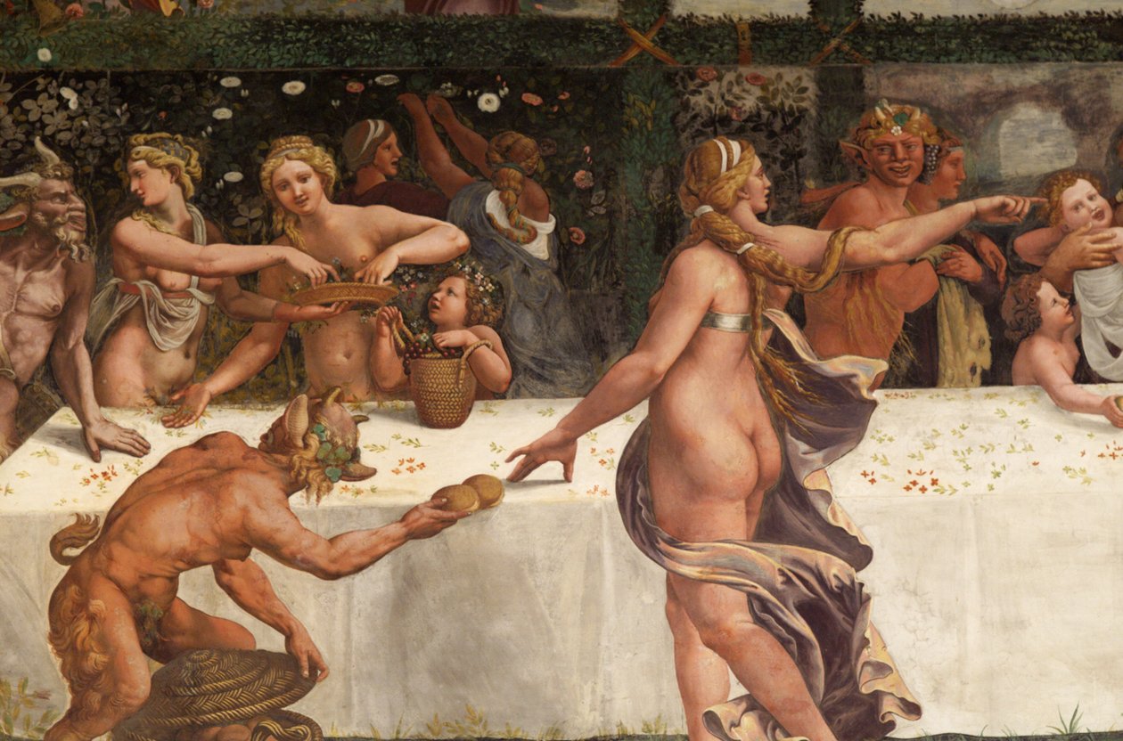 Ámor és Psyche esküvője, részlet alkotó: Giulio Romano