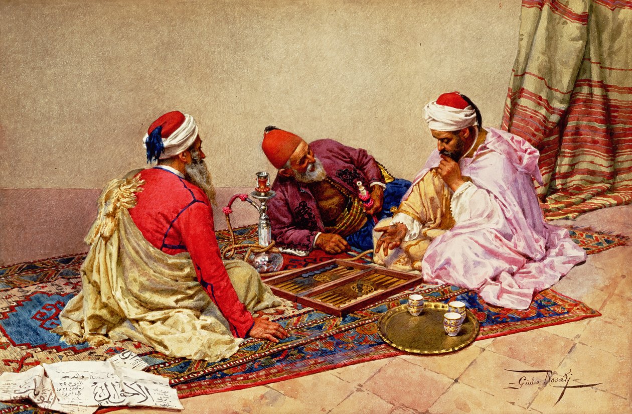 A Backgammon játékosok alkotó: Giulio Rosati
