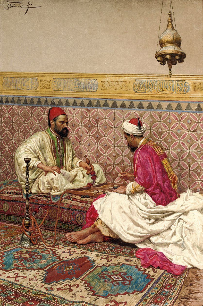 A backgammon játékosok alkotó: Giulio Rosati