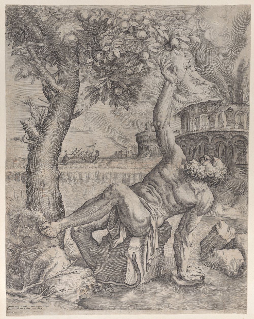 Tantalus, kb. 1557-70. alkotó: Giulio Sanuto