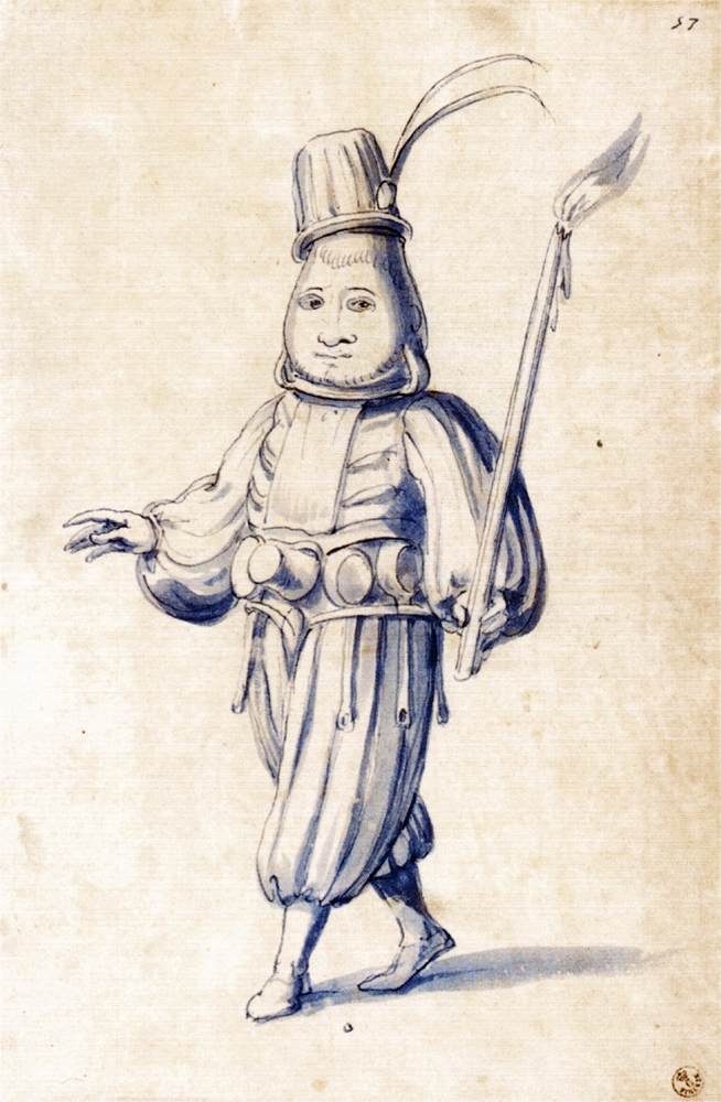 Szakács jelmezrajza alkotó: Giuseppe Arcimboldo