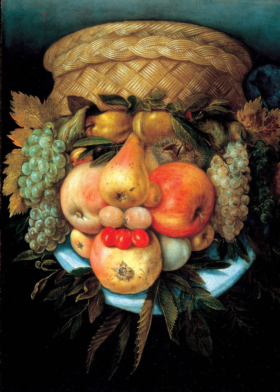 Gyümölcskosár alkotó: Giuseppe Arcimboldo