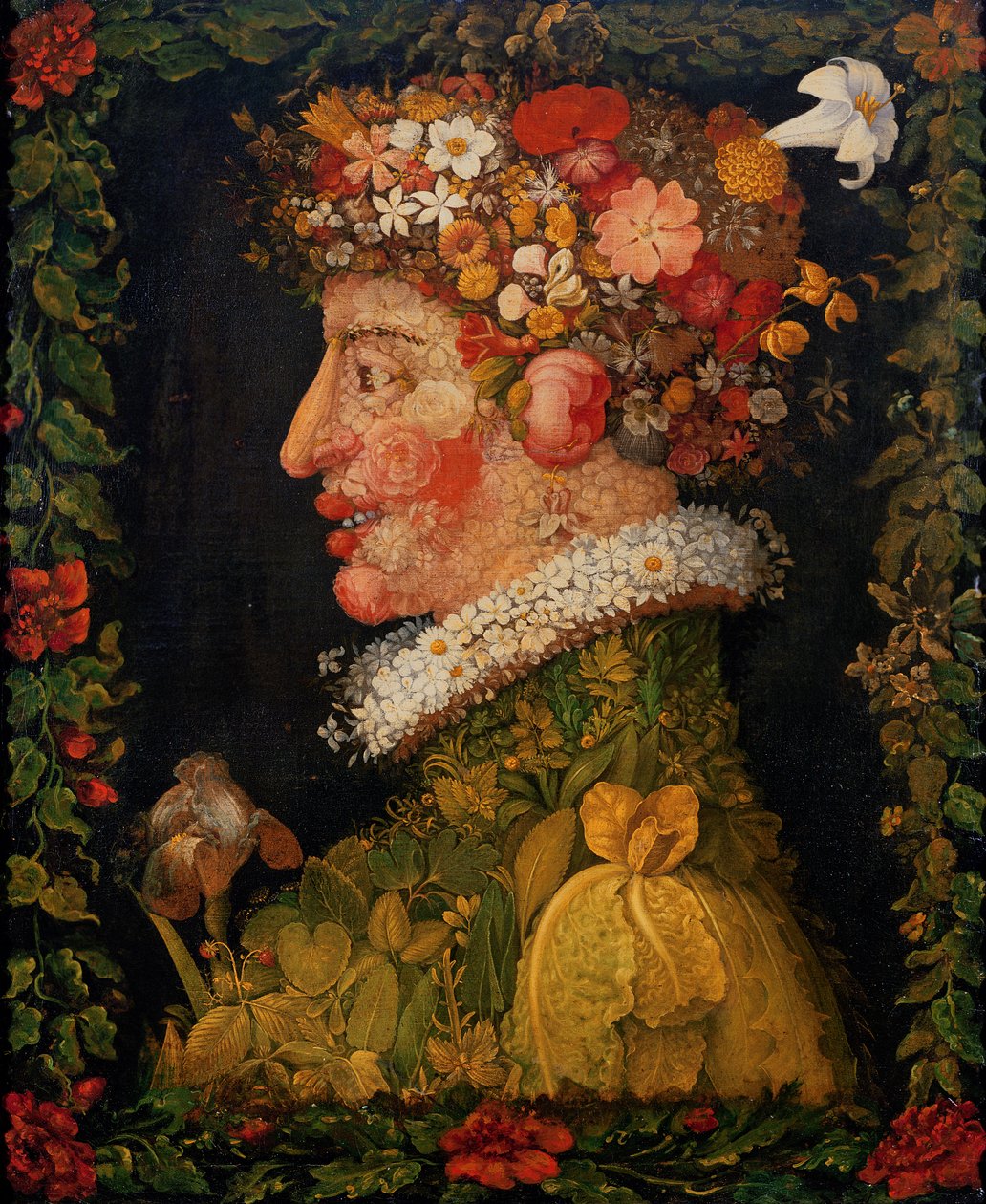 Tavasz, a négy évszakot bemutató sorozatból, 1573 alkotó: Giuseppe Arcimboldo