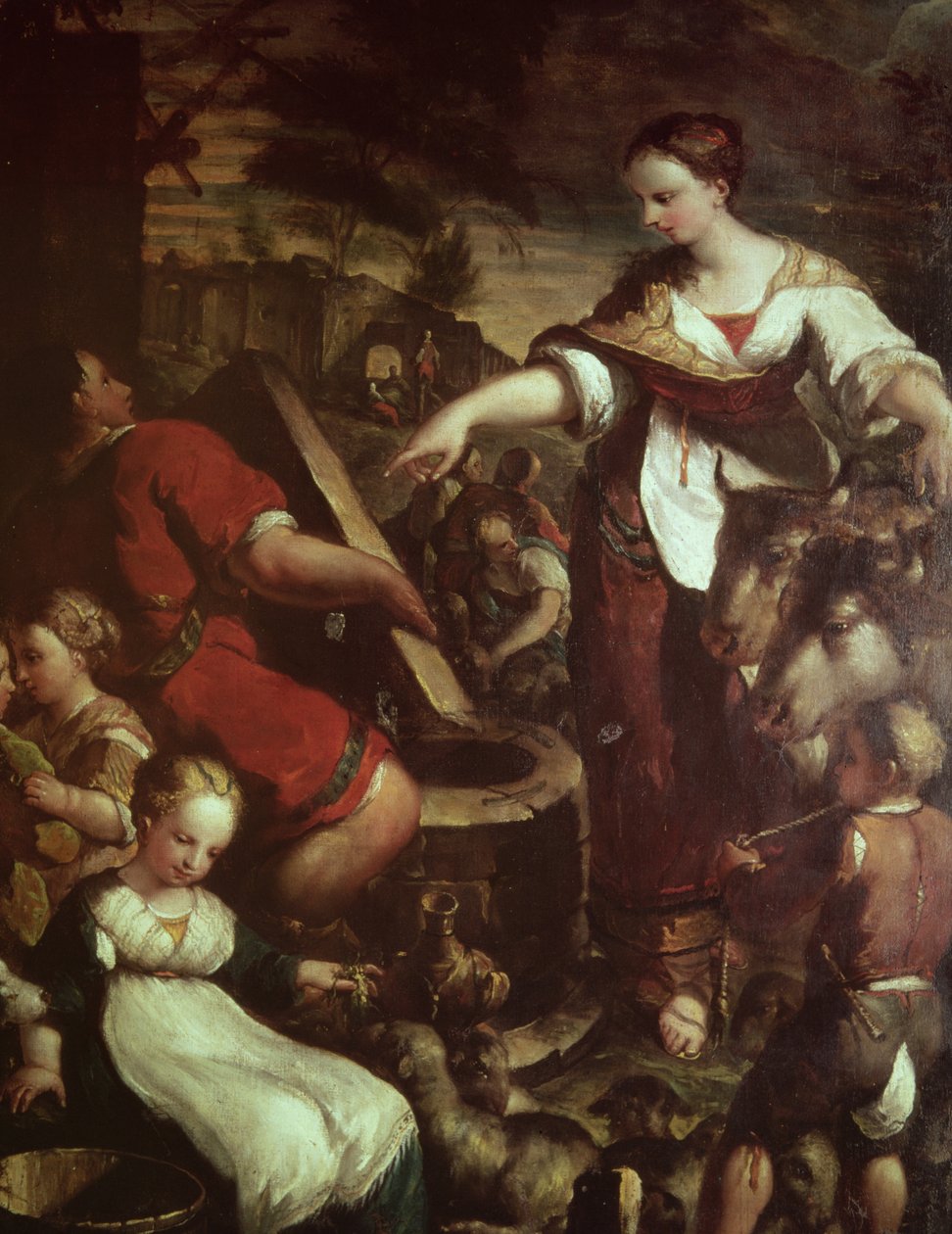 Rebecca a kútnál alkotó: Giuseppe Caletti