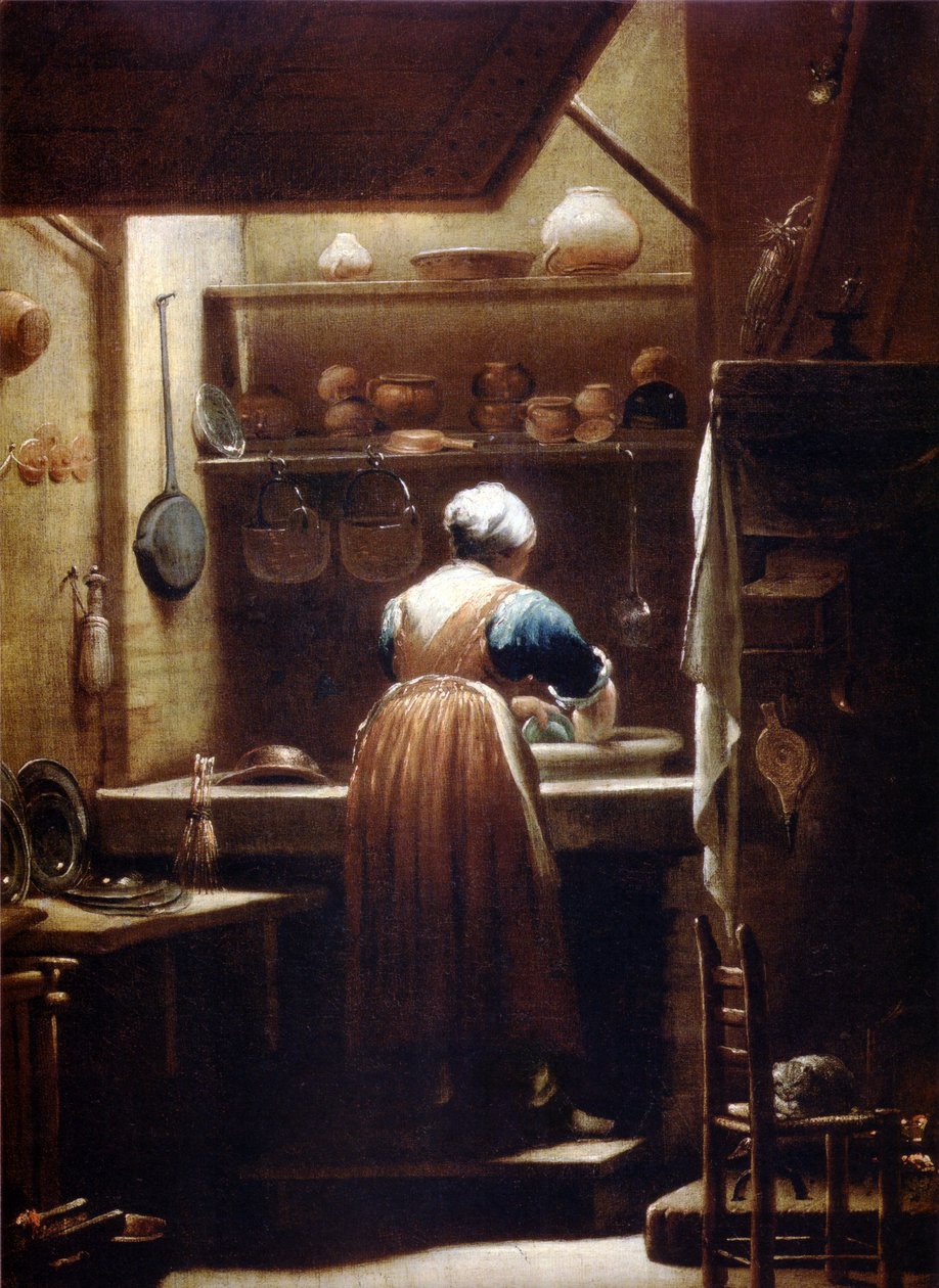 A konyhai leányzó alkotó: Giuseppe Crespi