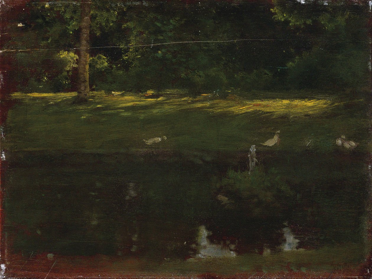 A Bois de Boulogne -i tó, kb. 1875 alkotó: Giuseppe de Nittis