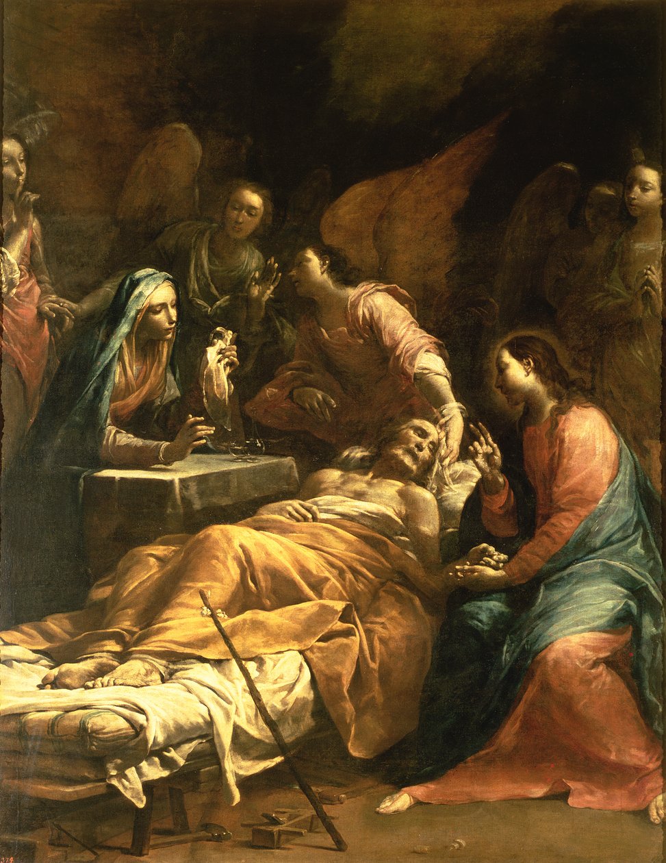 Szent József halála, 1712 körül alkotó: Giuseppe Maria Crespi