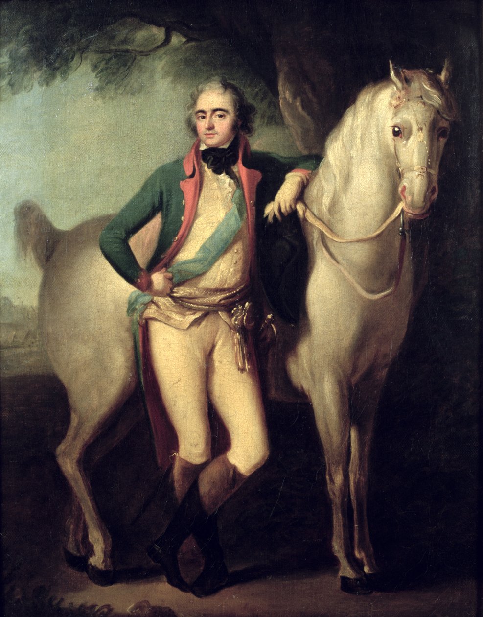 Josef Anton Poniatowski herceg (1763-1813) lovánál, alkotó: Giuseppe or Josef Grassi