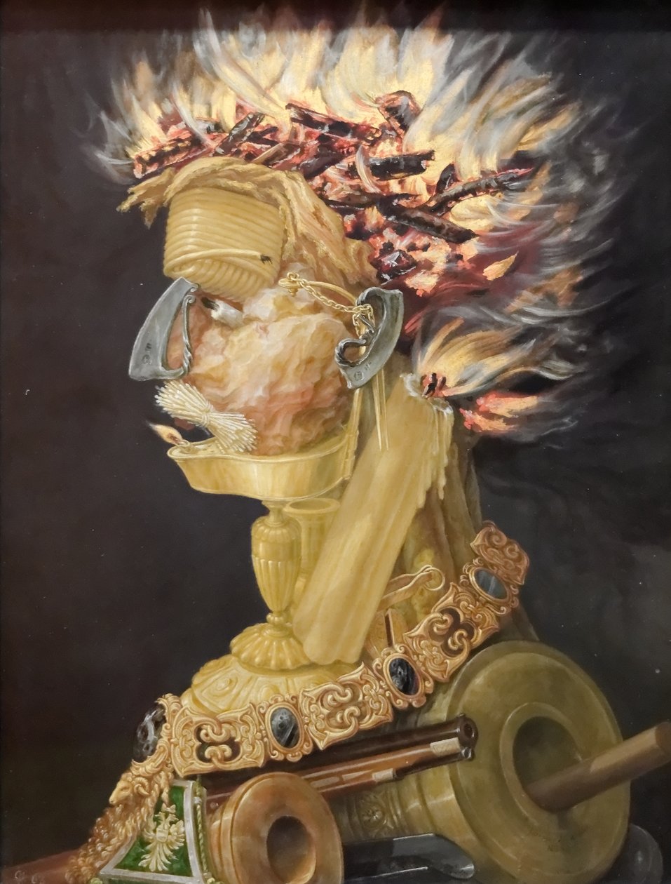 Német: Feuer Fire alkotó: Giuseppe Arcimboldo