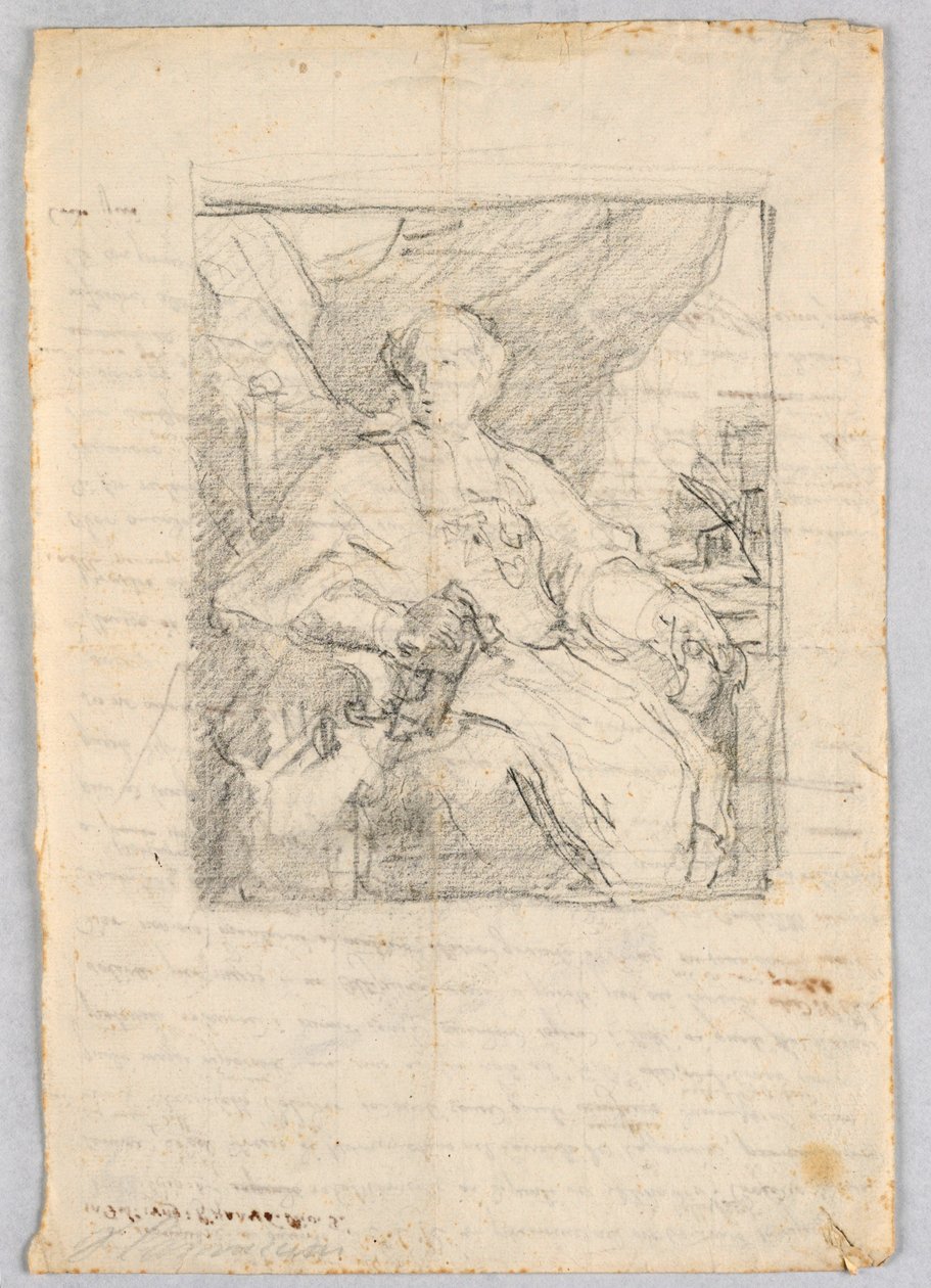 Portré vázlat alkotó: Giuseppe Barberi