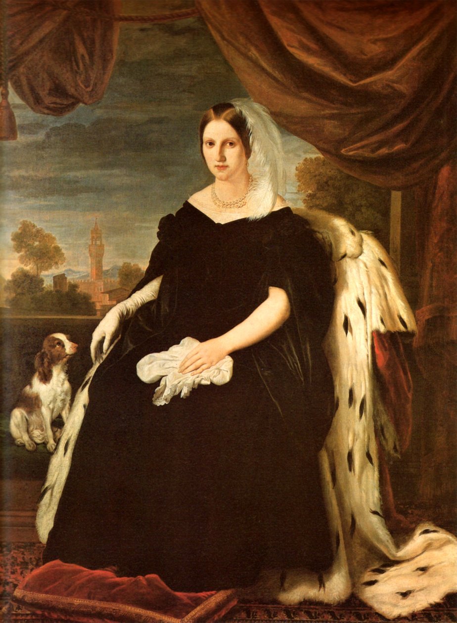 Maria Antonietta toszkánai portréja alkotó: Giuseppe Bezzuoli