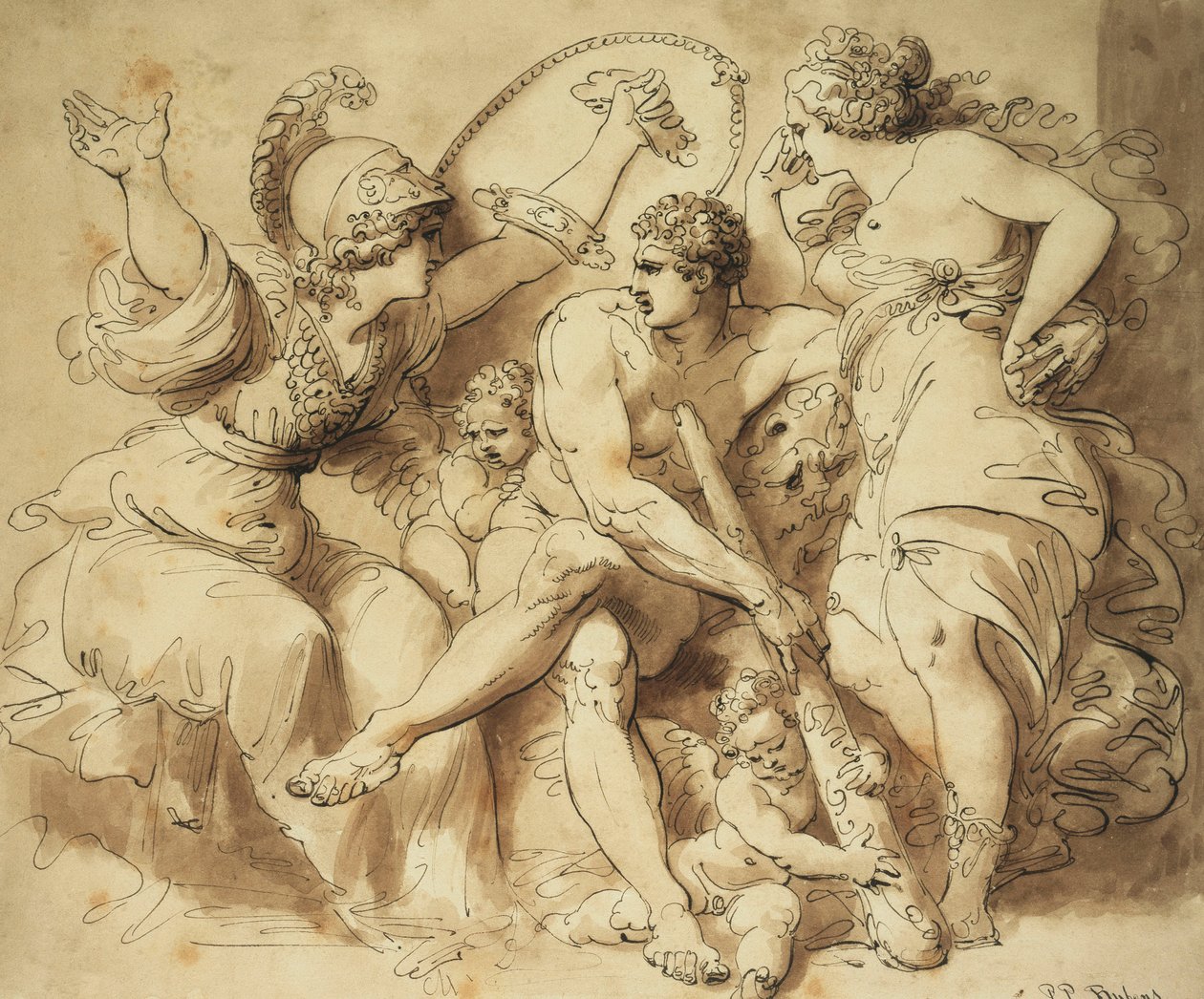 Herkules az útkereszteződésben, alkotó: Giuseppe Cades