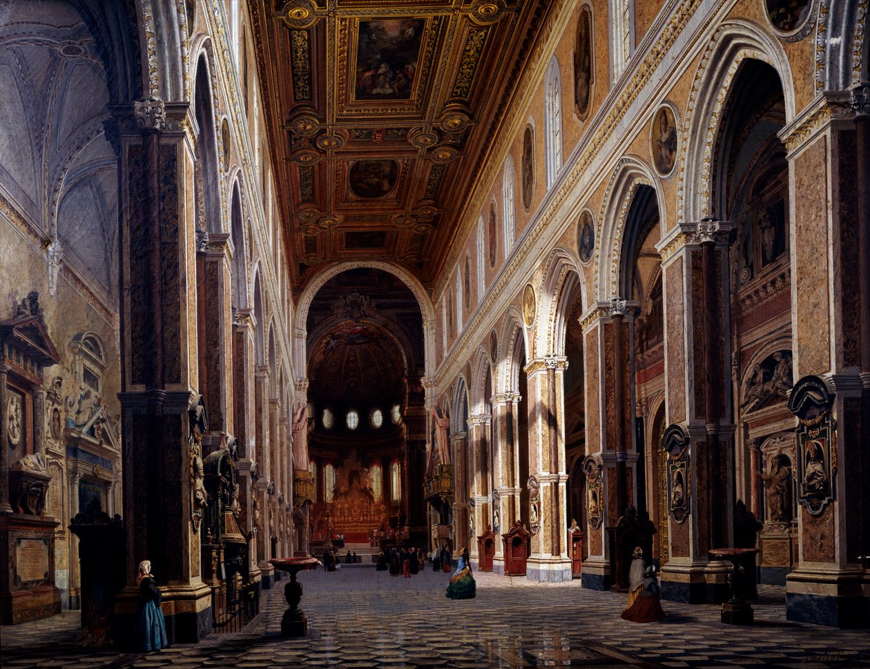 A nápolyi katedrális belseje alkotó: Giuseppe Castiglione