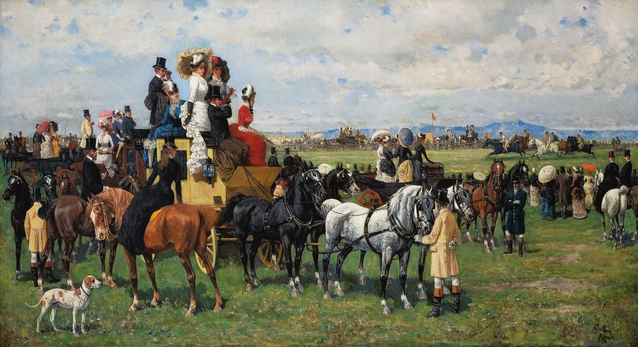 A Derby Reale, 1880 után alkotó: Giuseppe Gabani