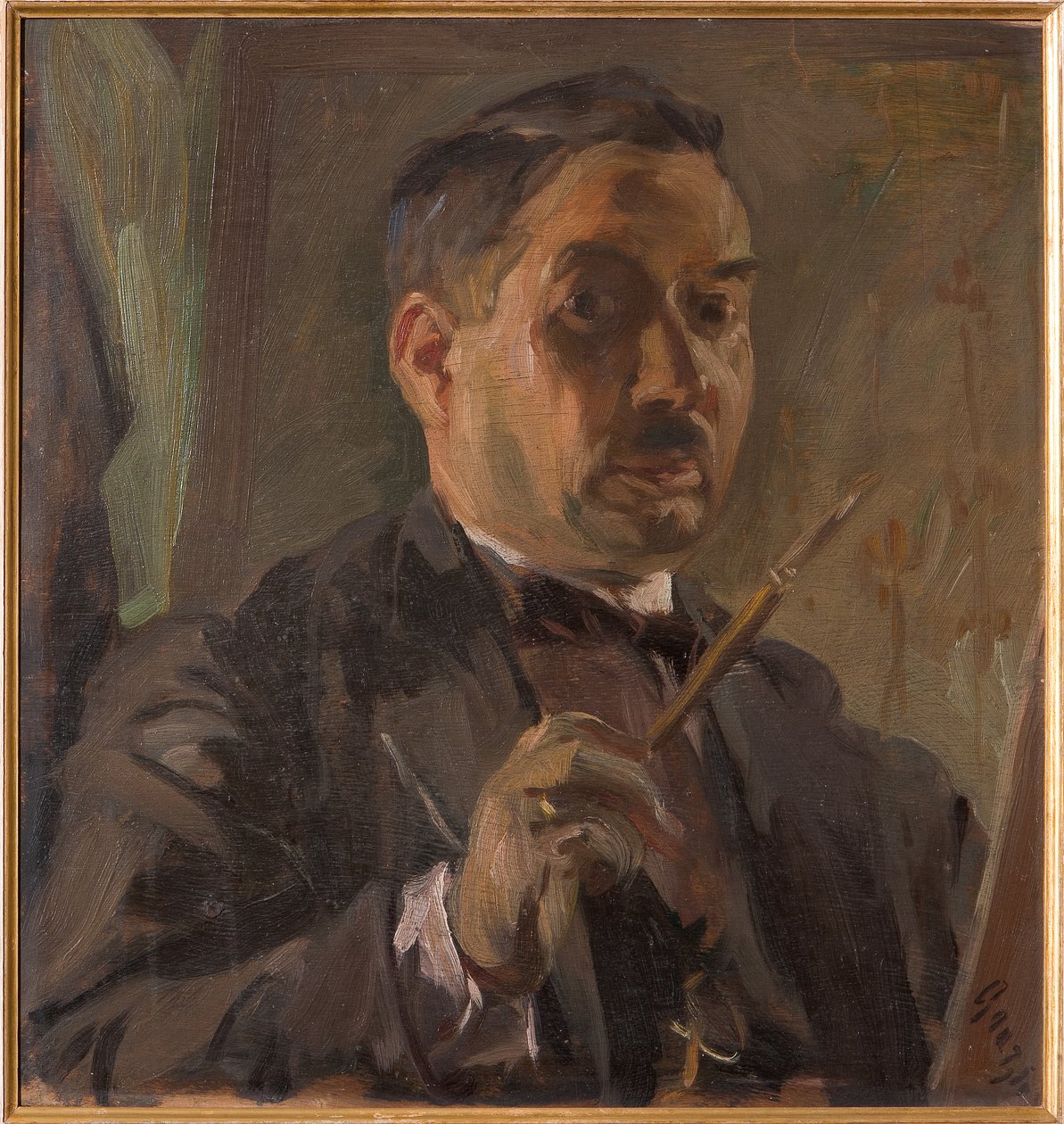 Önarckép (olaj, rétegelt lemez) alkotó: Giuseppe Graziosi
