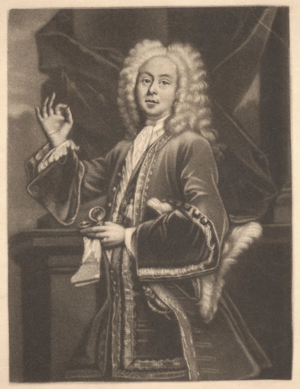 Colley Cibber, 1700-1725 körül (metszet) alkotó: Giuseppe Grisoni