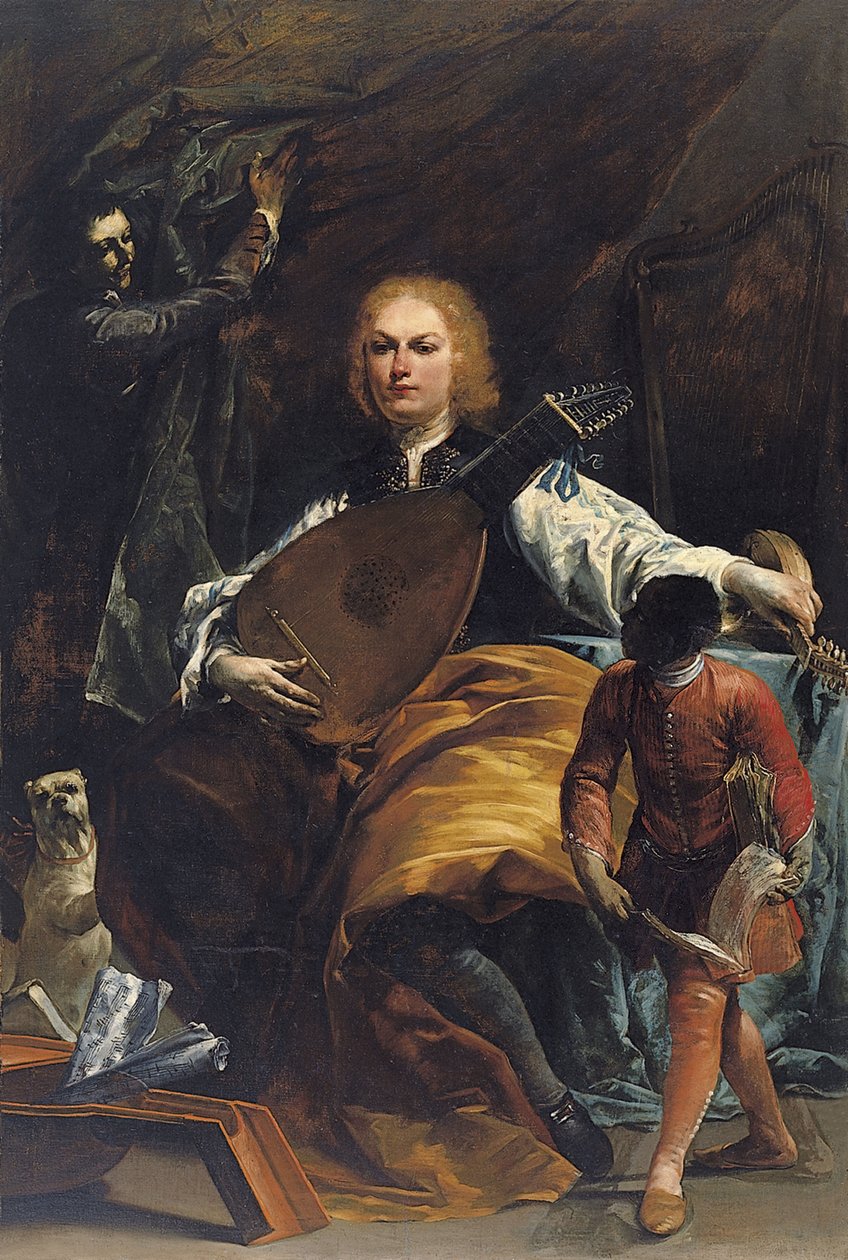 Fulvio Grati gróf portréja alkotó: Giuseppe Maria Crespi