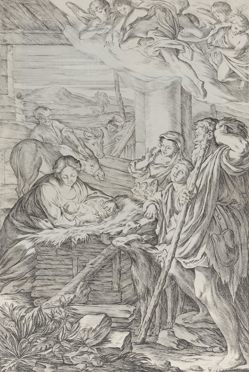 Pásztorok imádata, 1654-1718. alkotó: Giuseppe Maria Mitelli
