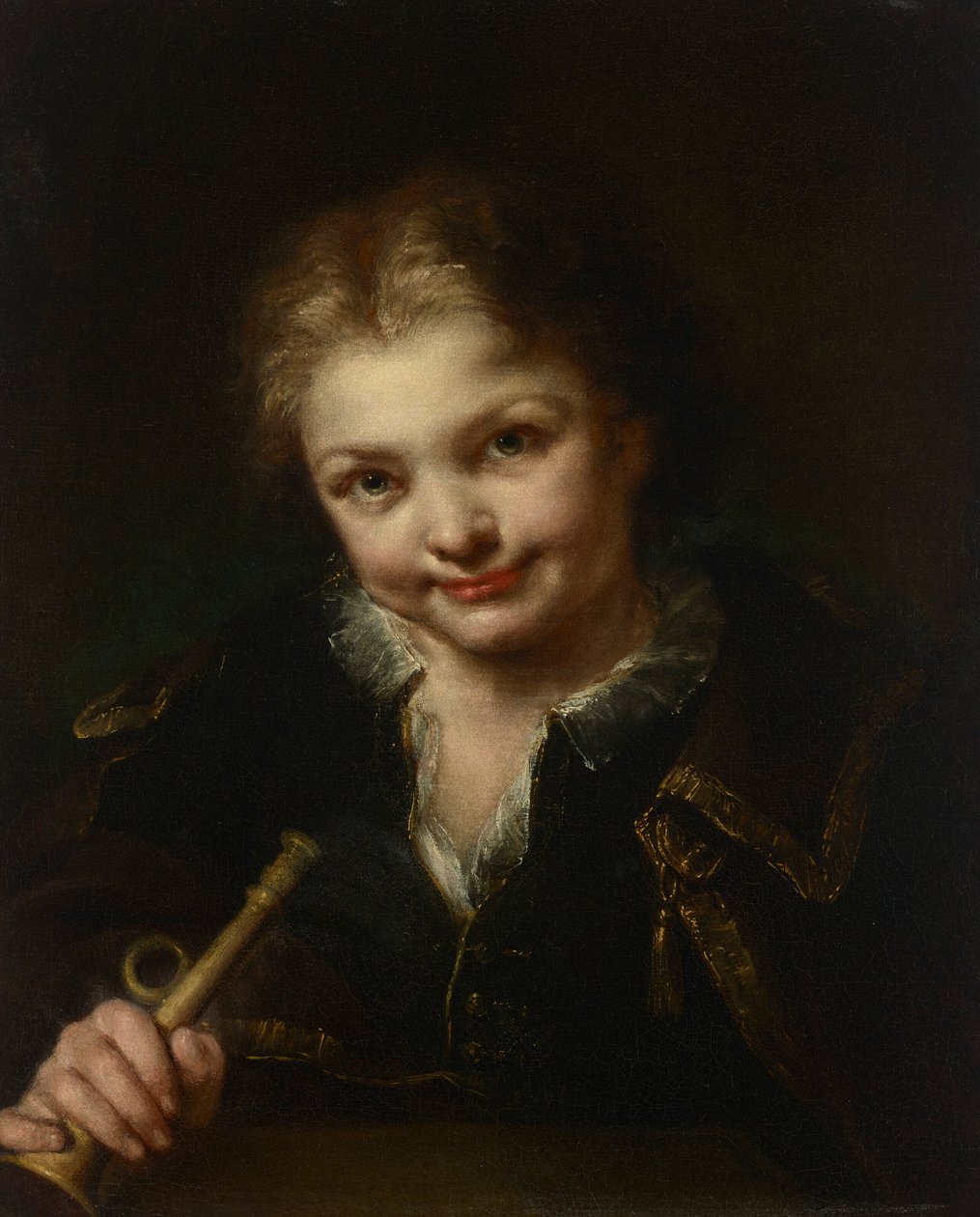 Egy trombitás fiú alkotó: Giuseppe Nogari