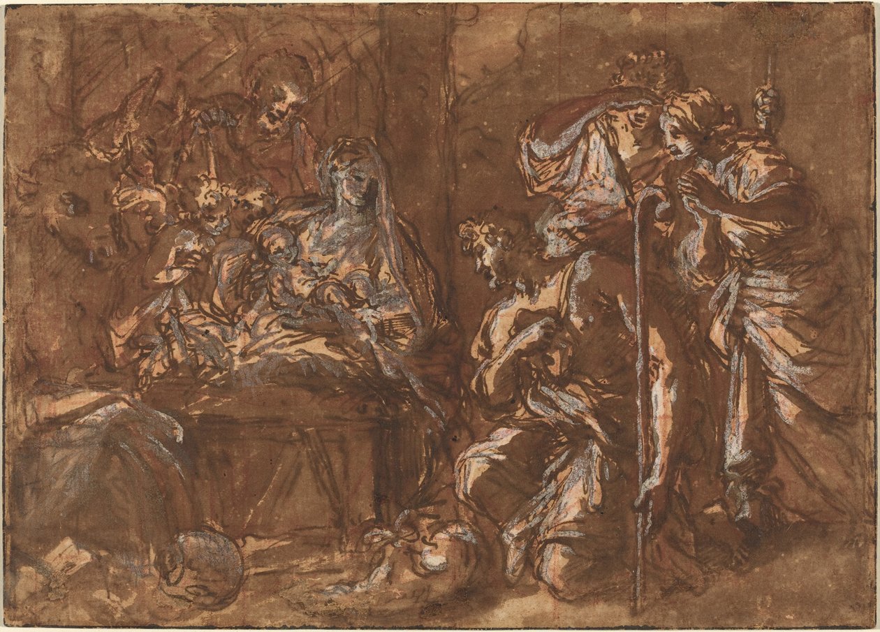A Pásztorok imádata alkotó: Giuseppe Passeri