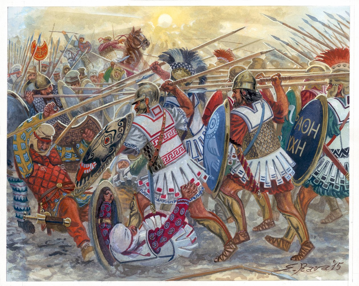Cunaxai csata alkotó: Giuseppe Rava
