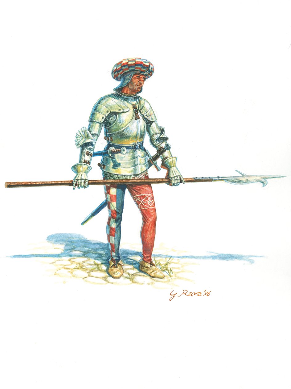 Hallebardier toszkánai alkotó: Giuseppe Rava