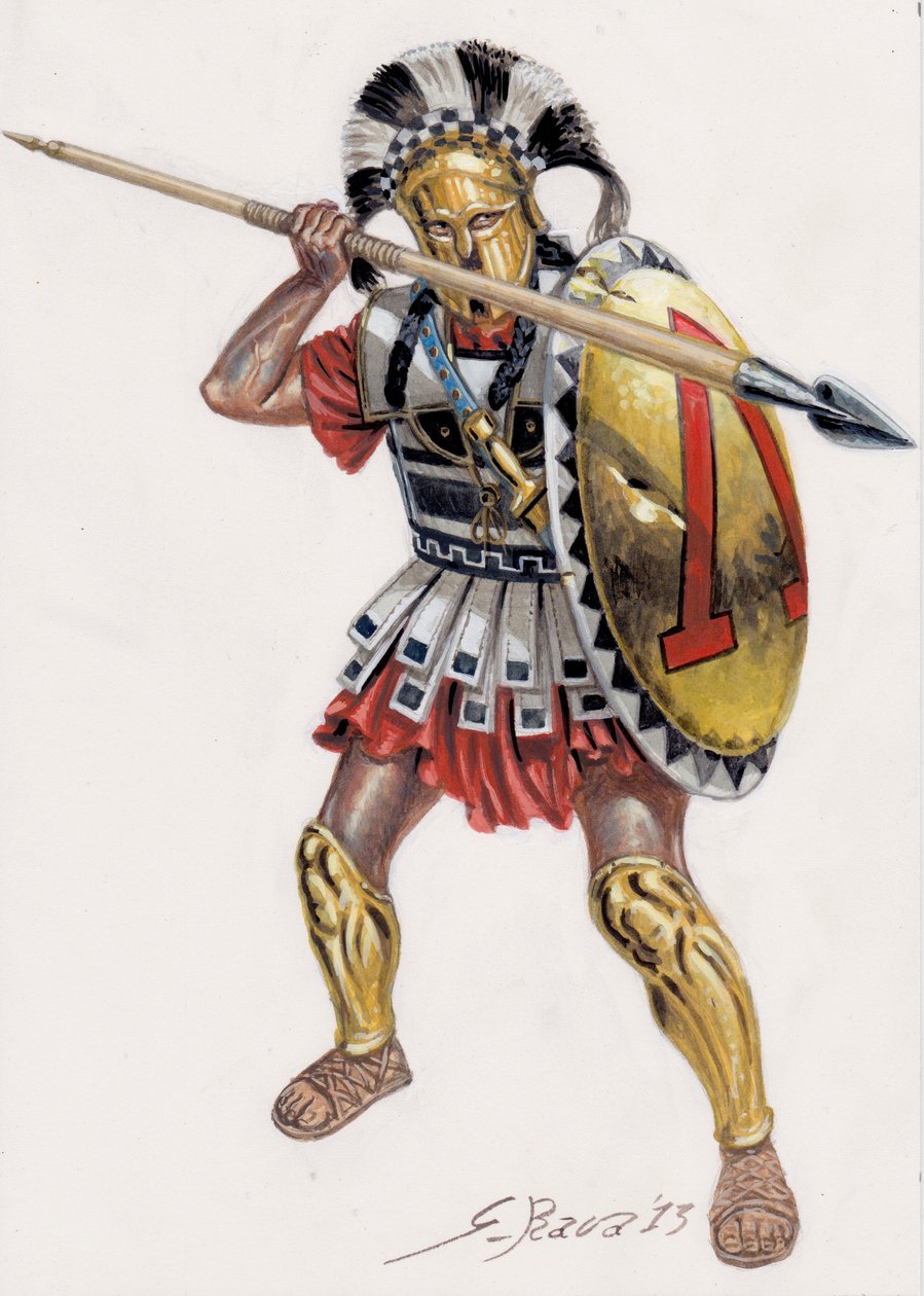 Spártai hoplita alkotó: Giuseppe Rava