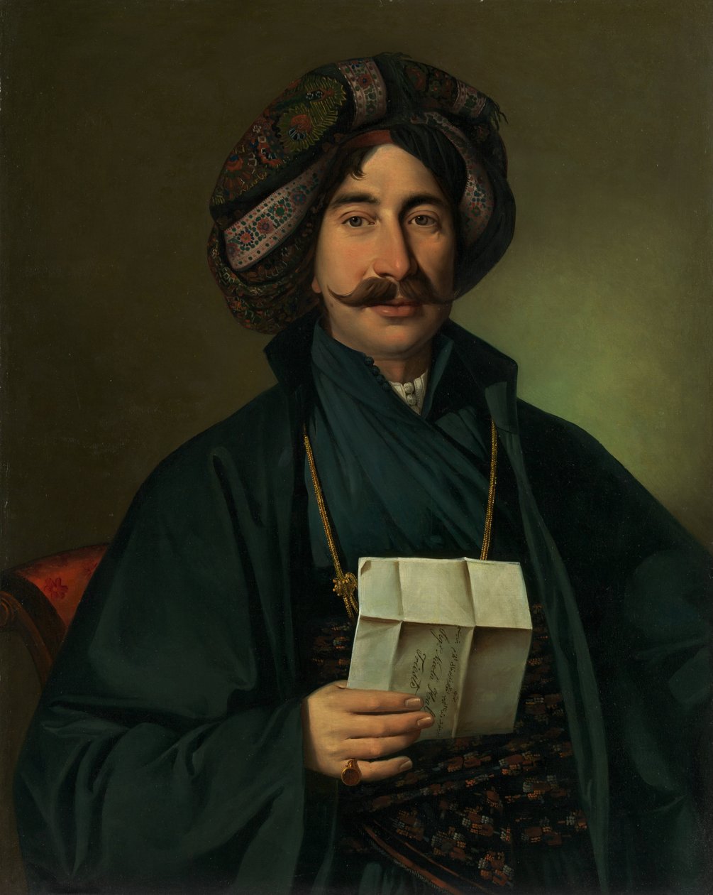 Férfi oszmán ruhában alkotó: Giuseppe Tominz