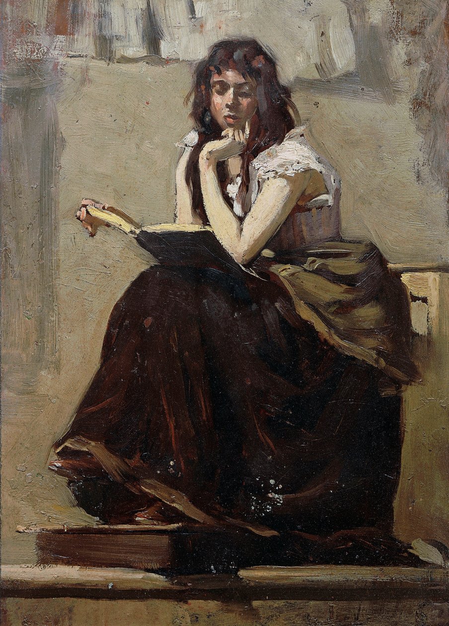 Iskoláslány alkotó: Giuseppe Vizzotto Alberti