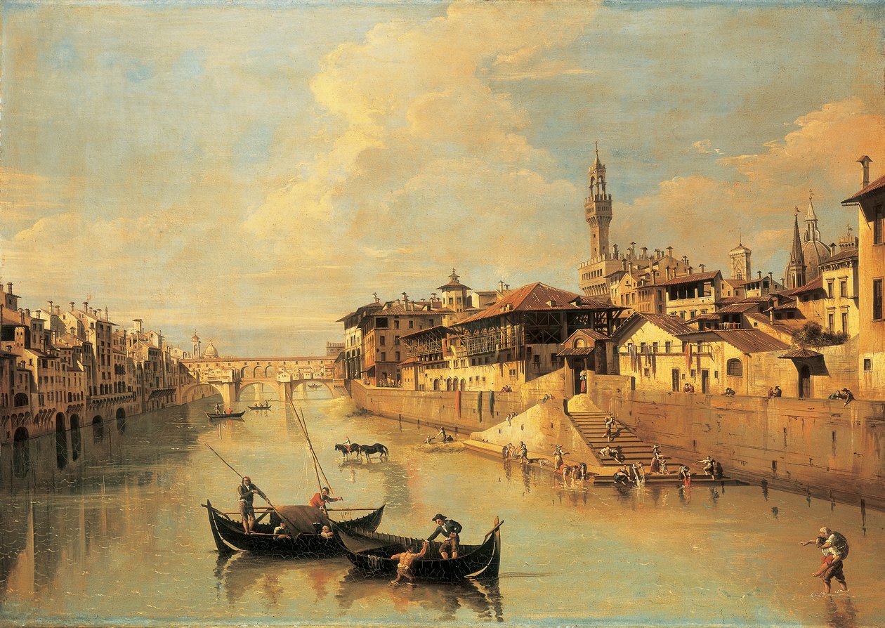 A Ponte Vecchio, Firenze alkotó: Giuseppe Zocchi