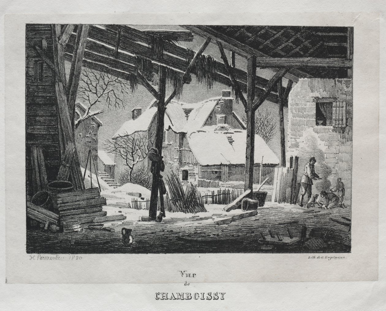 Chamboissy kilátása alkotó: Godefroy Engelmann