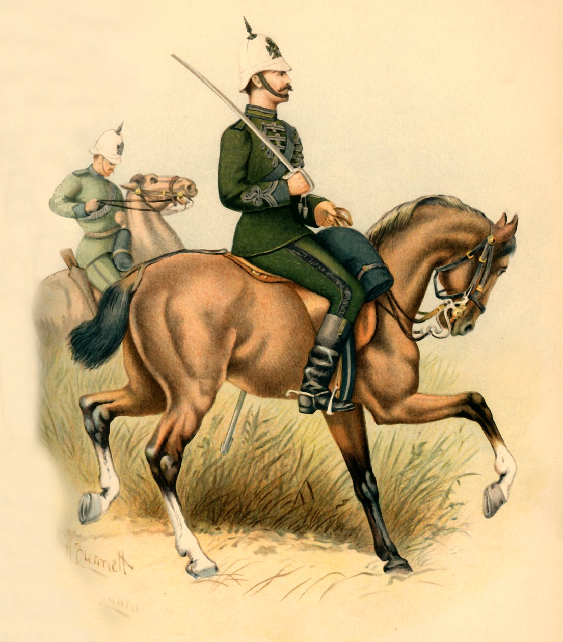 A Cape Mounted Rifles, 1890. alkotó: Godfrey Douglas Giles