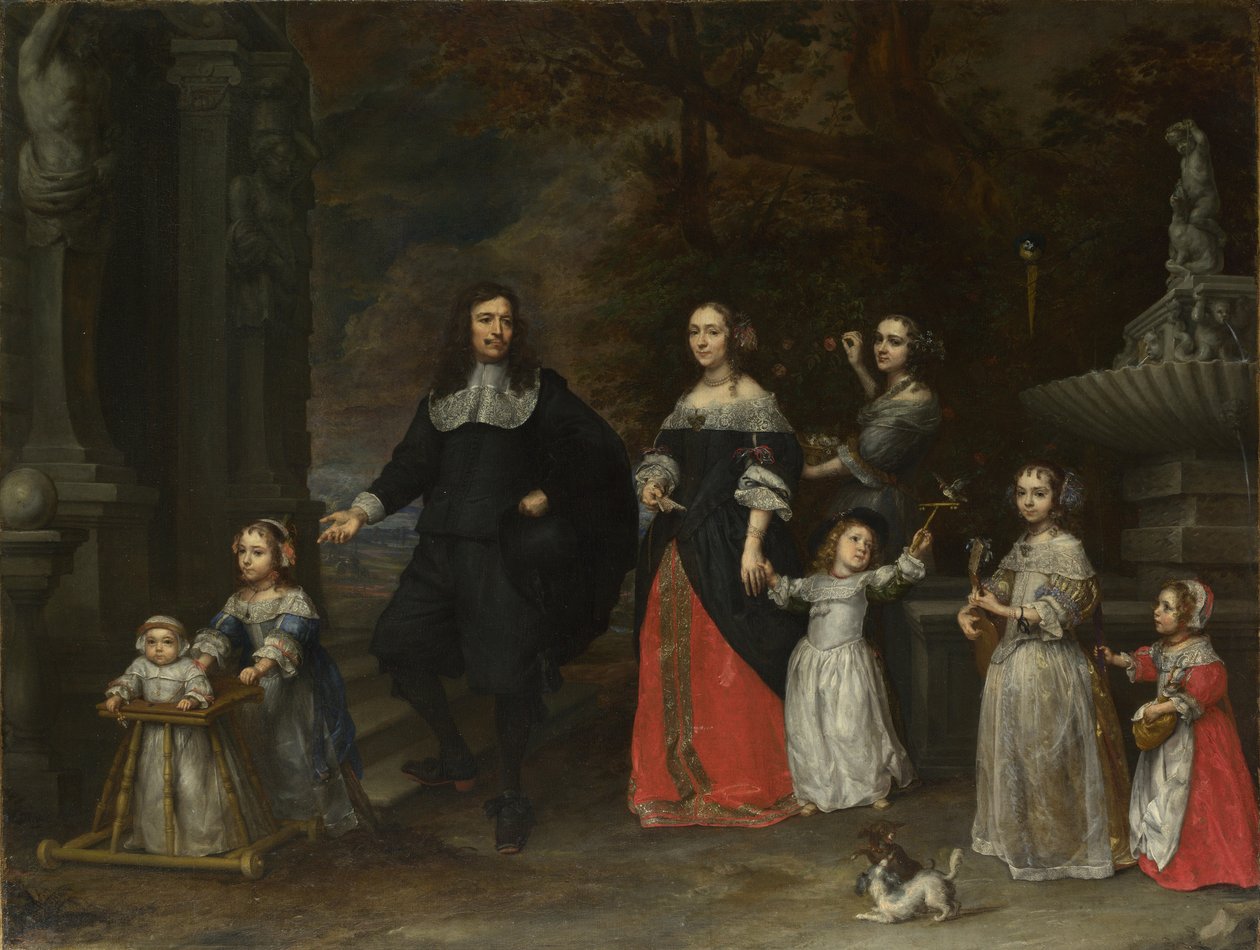 Családi csoport, 1664 körül. alkotó: Gonzales Coques